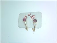 Ohrringe Ititoli Dame Sole Cuore Amore in Gelbgold Rubino 0.60 Ct OR2184#GLR - OR2184#GLR